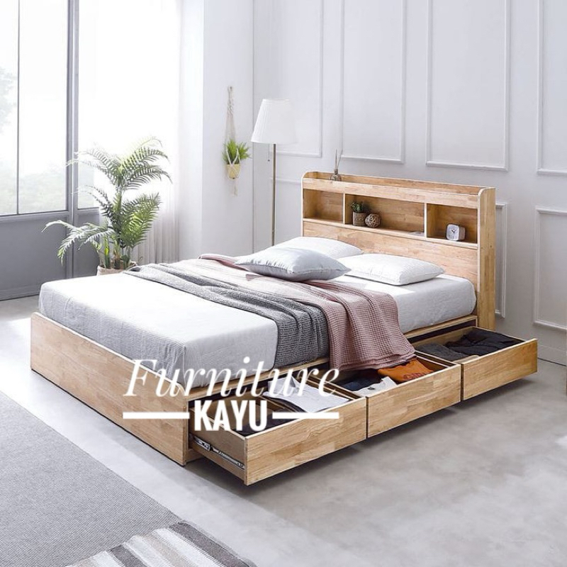 dipan tempat tidur kayu jati, dipan minimalis kayu jati, ranjang tempat tidur kayu jati