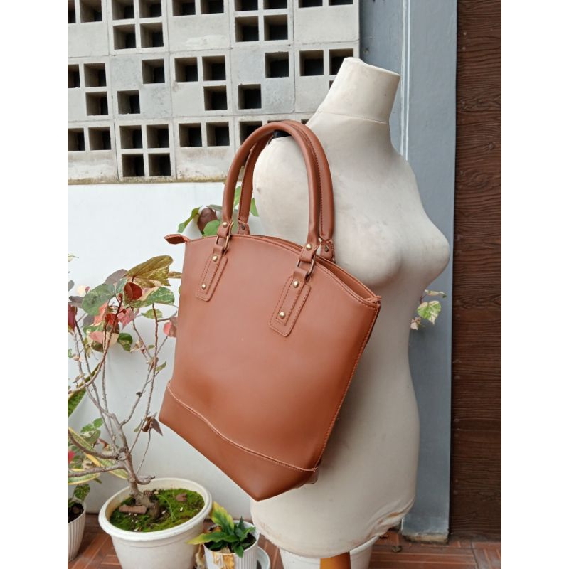 Zara, Tote shoulder bag kulit asli