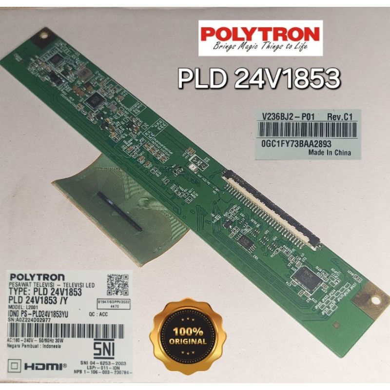 TCON POLYTRON PLD 24V1853 V236BJ2-P01 Rev.C1