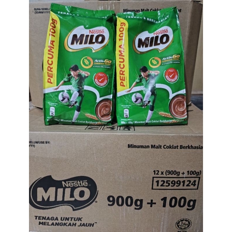

Milo 900g + 100g 1 dus