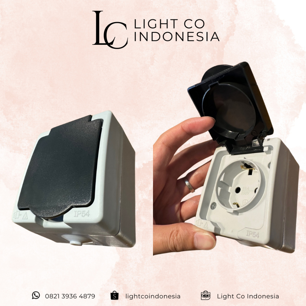 Stop Kontak Waterproof Eterna / Stop Kontak Double Waterproof Eterna