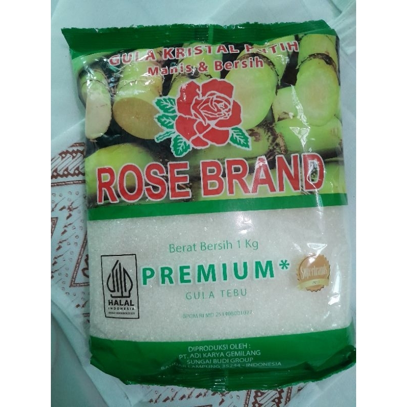 

Gula Pasir 1 Kg - ROSE BRAND HIJAU