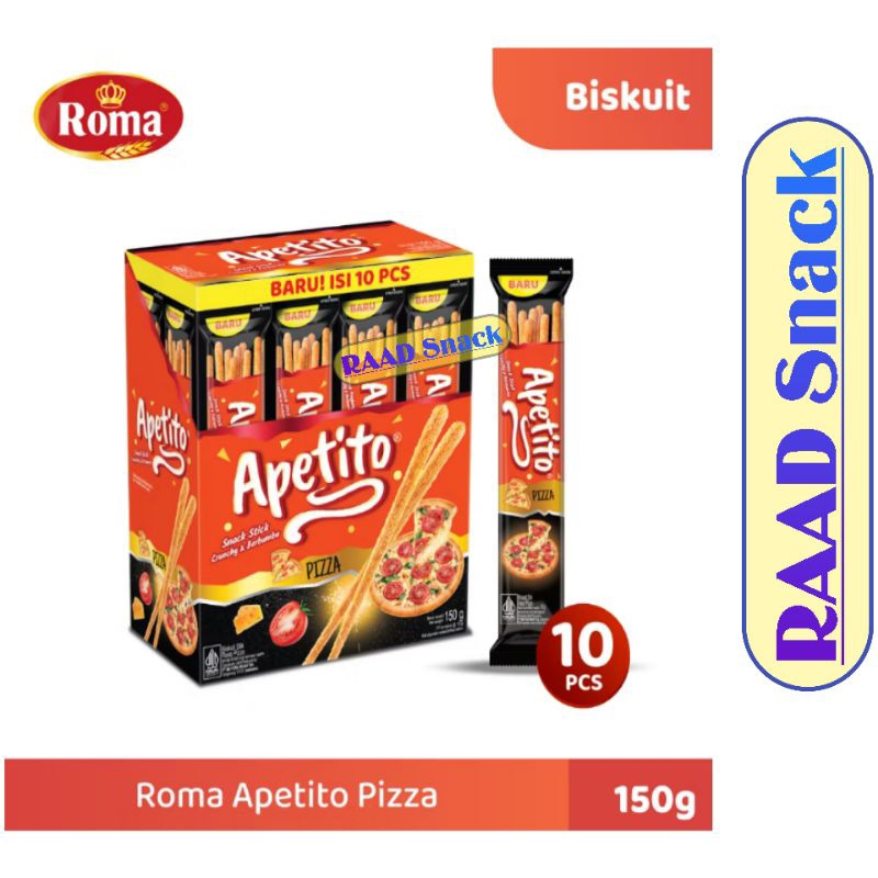 

Apetito Biskuit Stik Rasa PIZZA Per BOX ( 10 Bungkus )