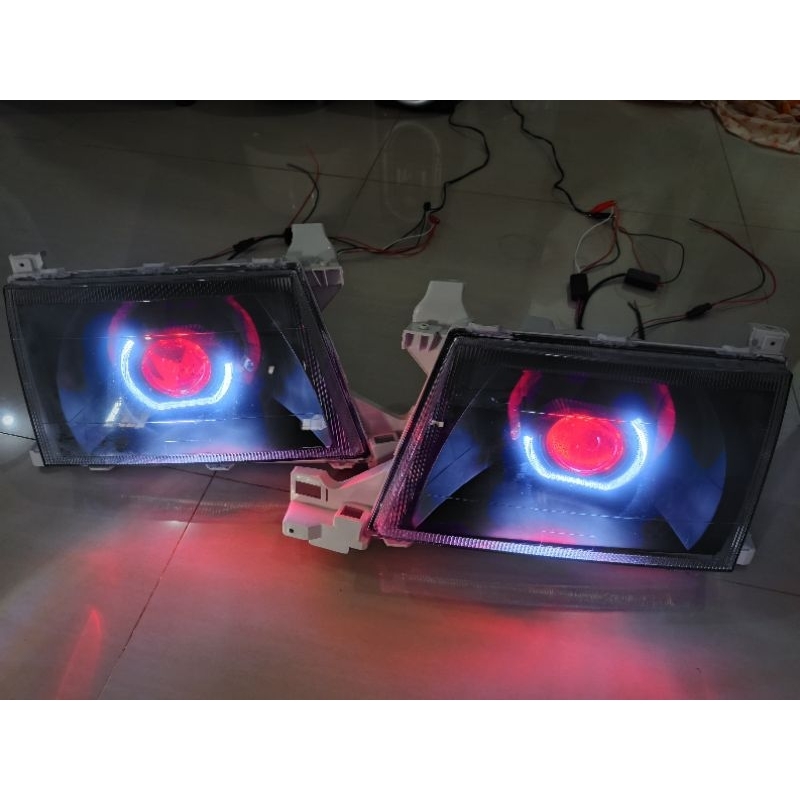 Headlamp kijang kapsul 2000-2002 custom biled super terang