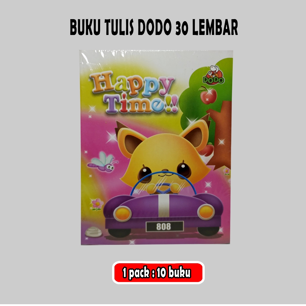 

buku tulis dodo 30 lembar / 1 pack / 10 buku