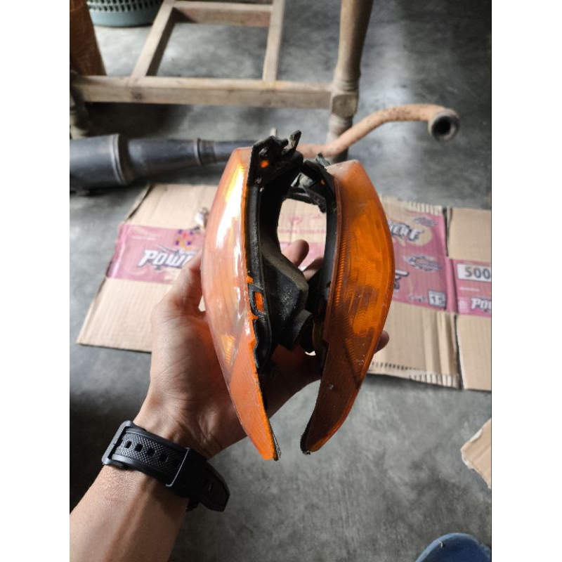 Lampu sen riting yamaha vega zr original second lepasan motor
