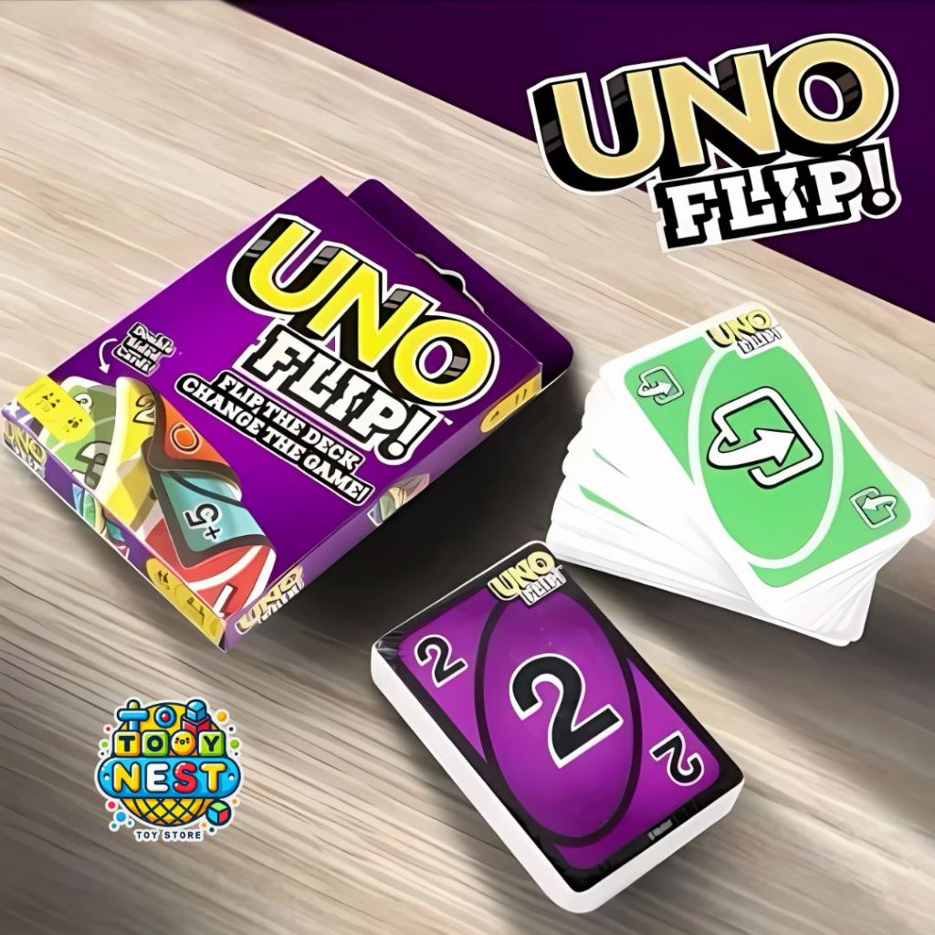 KARTU UNIK - UNO - Flip / Card / Board Game UNO / Mainan Kartu UNO Flip Cocok Untuk Keluarga