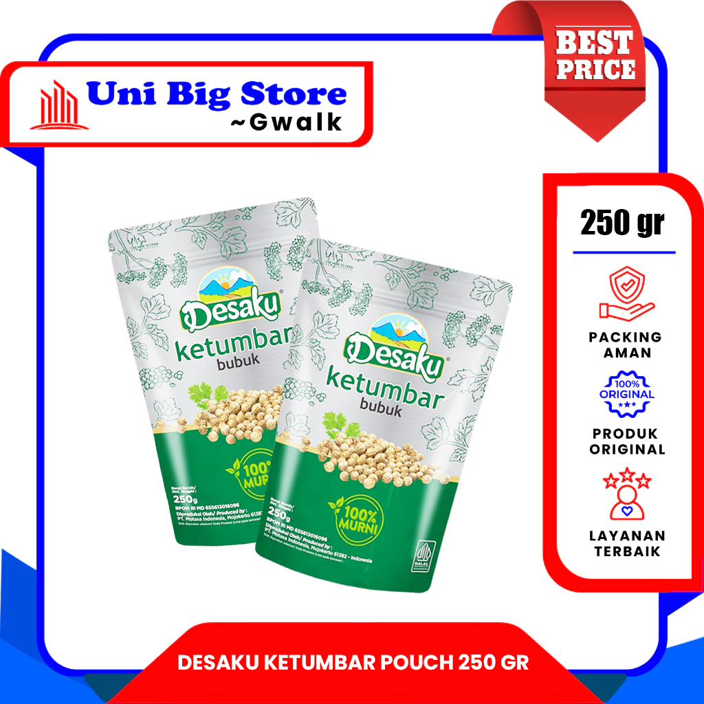 

DESAKU BUBUK KETUMBAR REMPAH BUMBU DAPUR - 250 gr