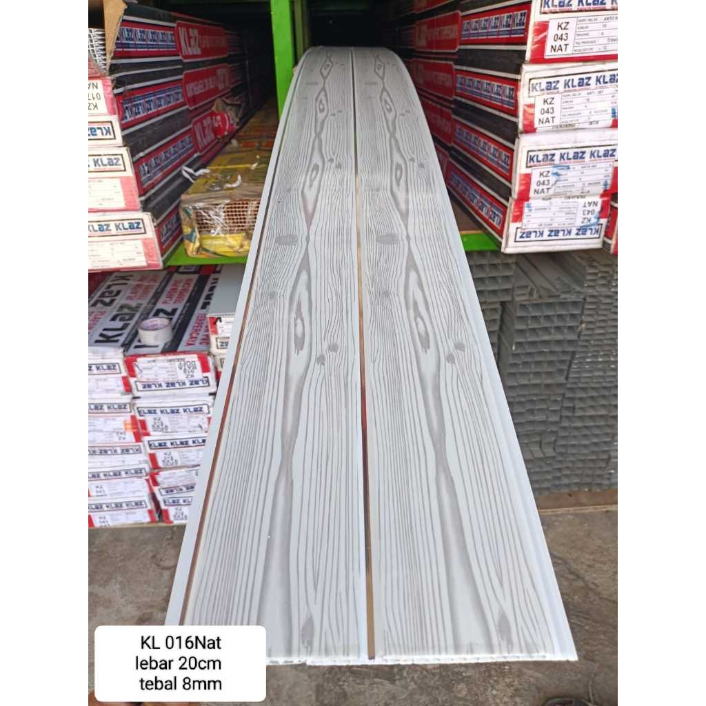 Plafon Pvc Serat Kayu Abu