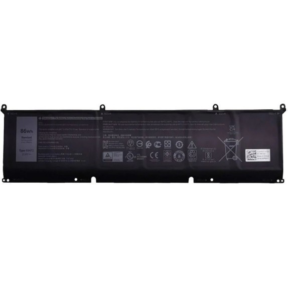 Baterai Laptop 69KF2 Battery for Del XPS 15 9500 9510 9520 Precision 5550 5560 5570 Alienware M15 M1