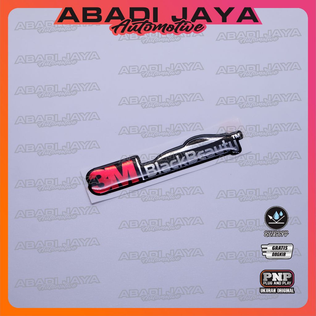 Emblem kaca film 3M Black Beauty / Emblem 3M Black Beauty / Emblem Kaca Film 3M BB