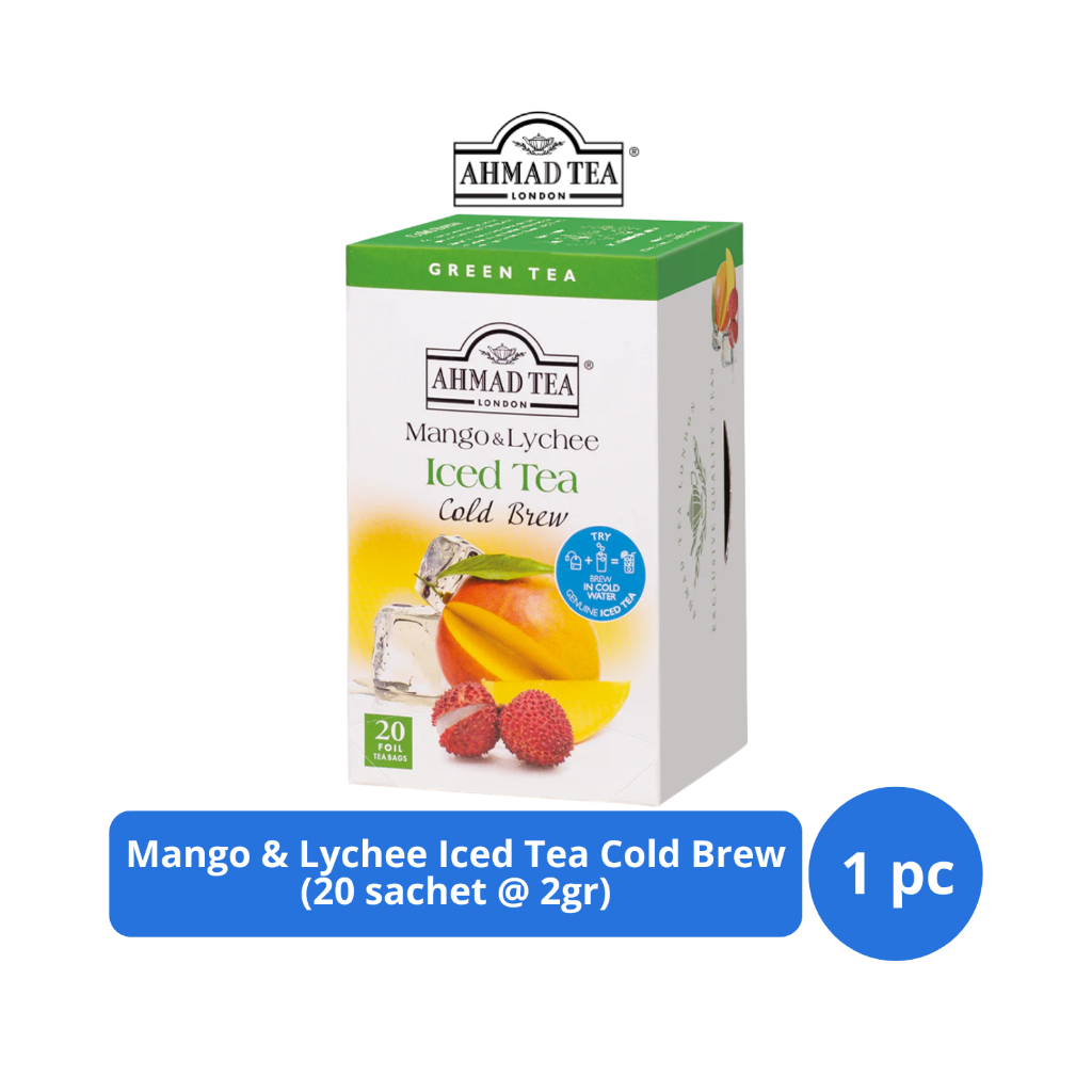 

Ahmad Tea Mango & Lychee Iced Tea Cold Brew 20s @ 2gr