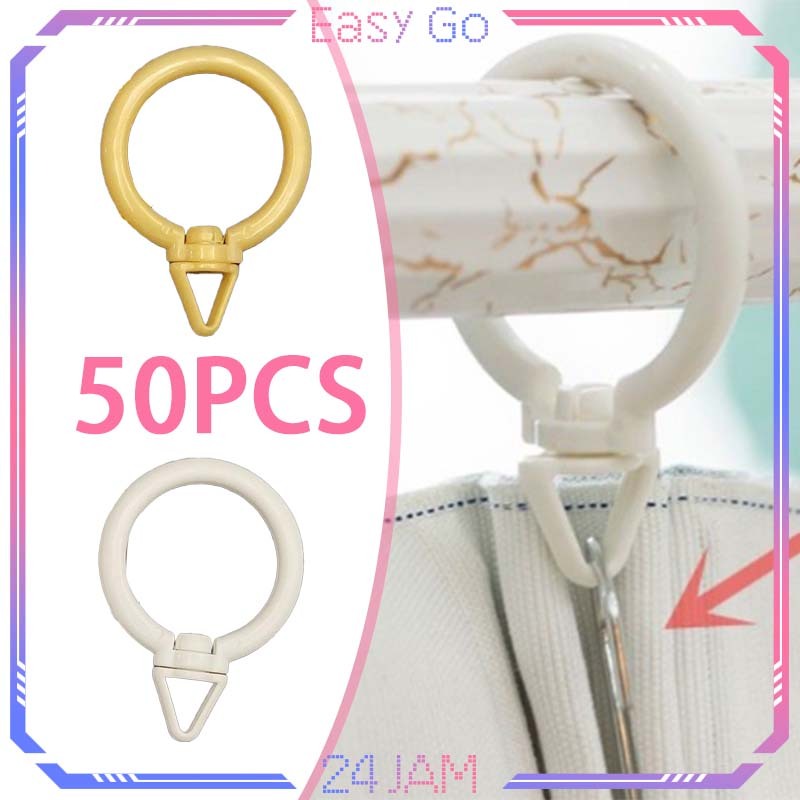 Isi 50pcs Gantungan Gorden Jendela 35mm Ring Rolet Gorden Ring Gorden Bulat Cincin Ring Gorden