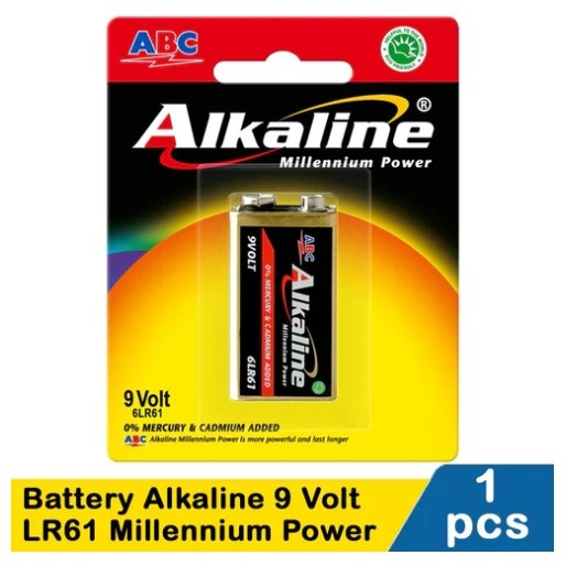 Baterai KOTAK BATERAI ABC ALKALINE 9V Kotak / Batre ABC ALKALINE 9V Kotak