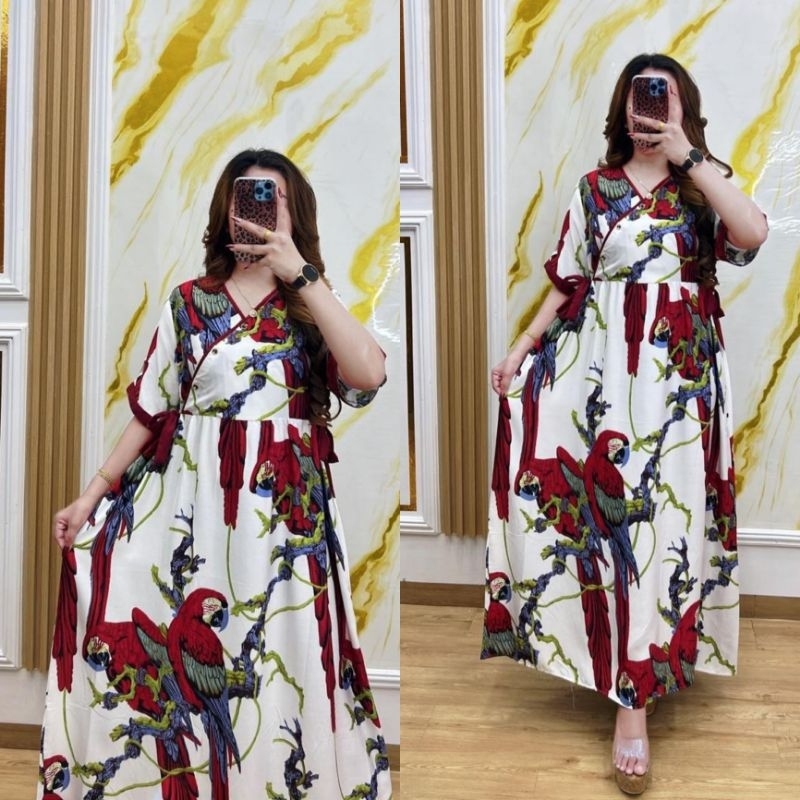 SALSA DRESS / DRESS TERBARU/ DRESS MODEL KIMONO/ DRESS LENGAN PENDEK/ BY VN STORE FASHION