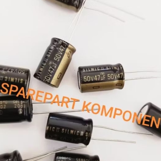 CAPASITOR ELCO 47- 50V ELNA SILMIC II   elco 47uf 50v elna silmic II