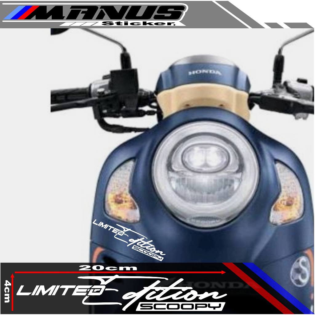 STICKER SCOOPY LIMITED EDITION / STICKER MOTOR LIMITED EDITION SCOOPY / STICKER SIGNATURE SCOOPY