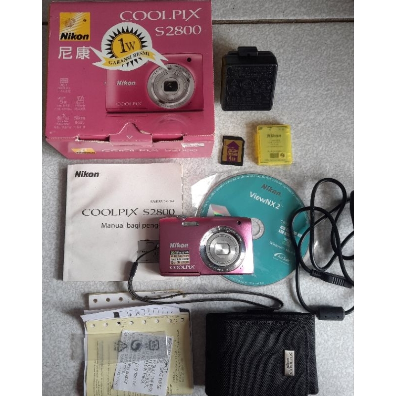 Nikon Coolpix S2800 Pink Digicam