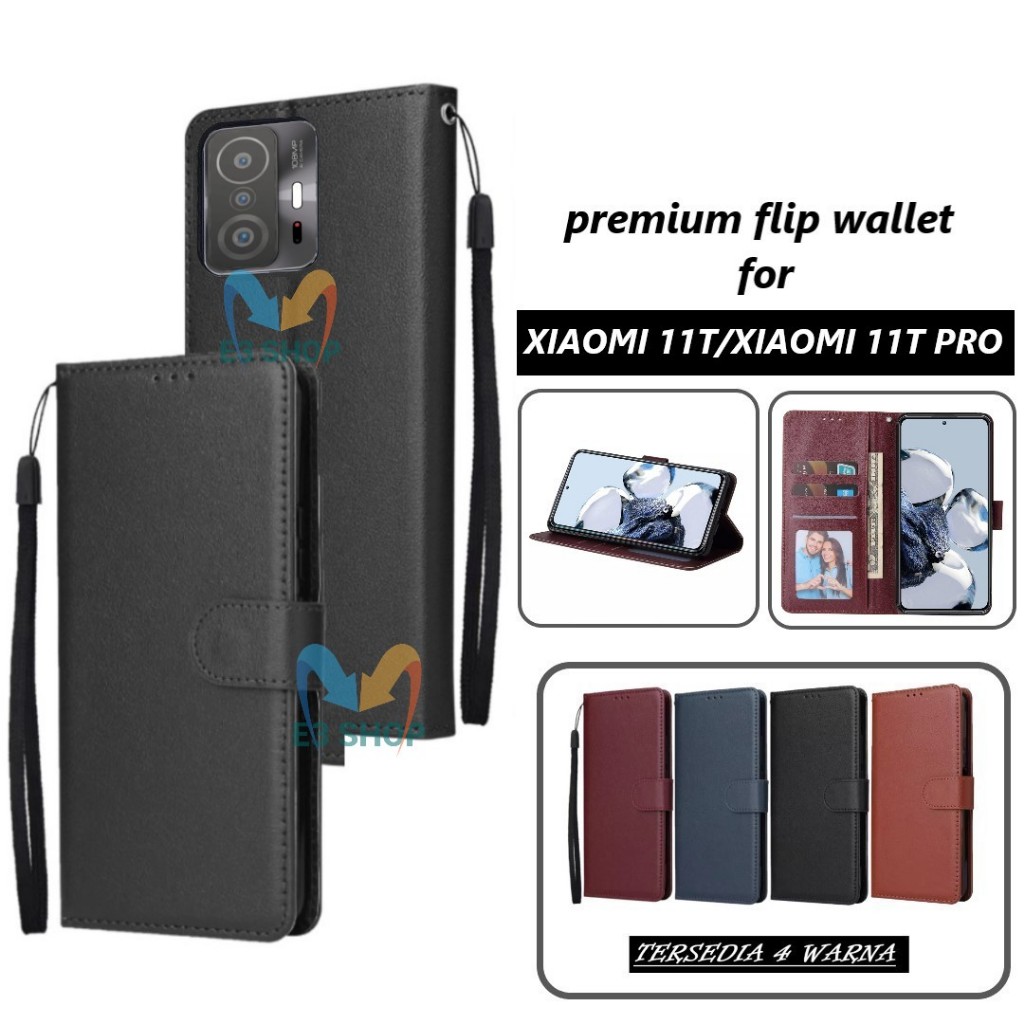 case hp for XIAOMI 11T / XIAOMI 11T PRO Premium flip wallet Flip case Magnet Casing flip cover silik
