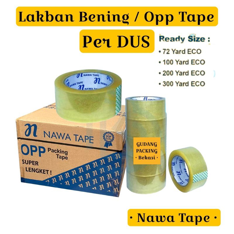 

LAKBAN Bening / Coklat 1 Dus 45mm 1 Karton 72 pcs