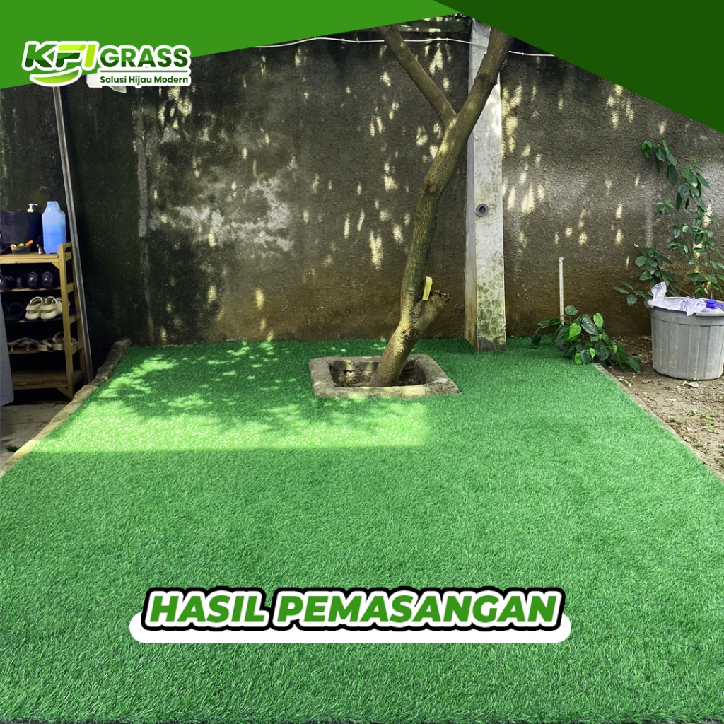 Rumput Sintetis Meteran Murah Rumput Sintetis 1 Meter Original Rumput Sintetis Taman 30 mm Type Swis