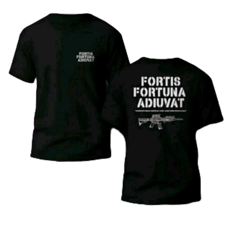 KAOS DISTRO FORTIS FORTUNA ADIUVAT // KAOS LENGAN PENDEK FORTIS FORTUNA ADIUVAT // KAOS TSHIRT DISTR