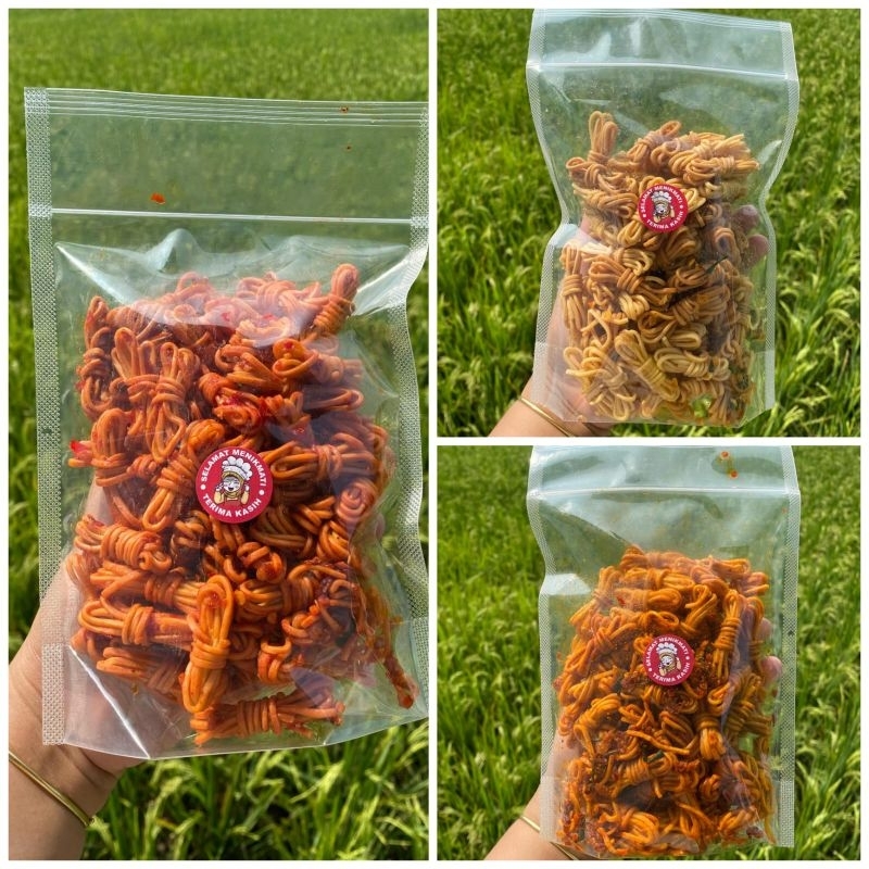 

250 GRAM MIE GULUNG Viral Pedas Daun Jeruk Bikin Nagih