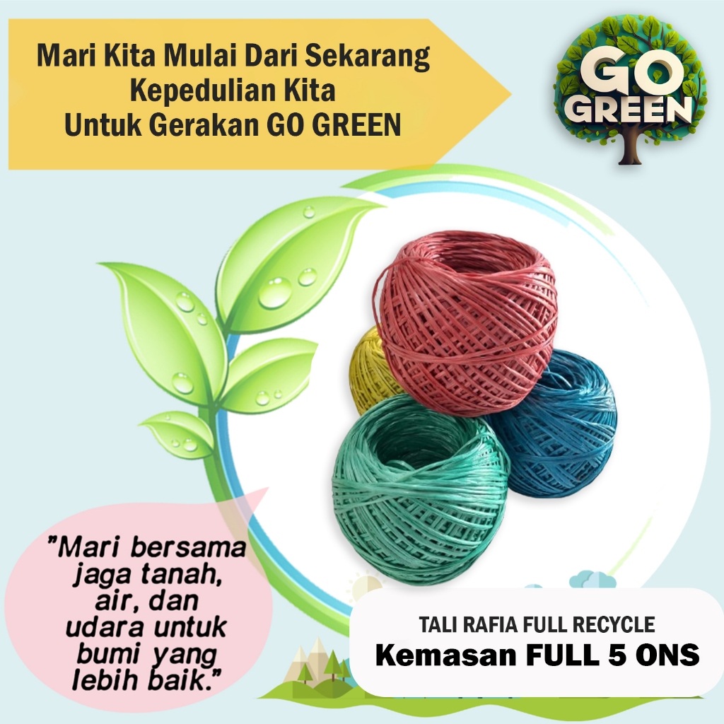 

Tali Lilit Rafia Tali Kepang Tali Durian 5 Ons Kualitas Super