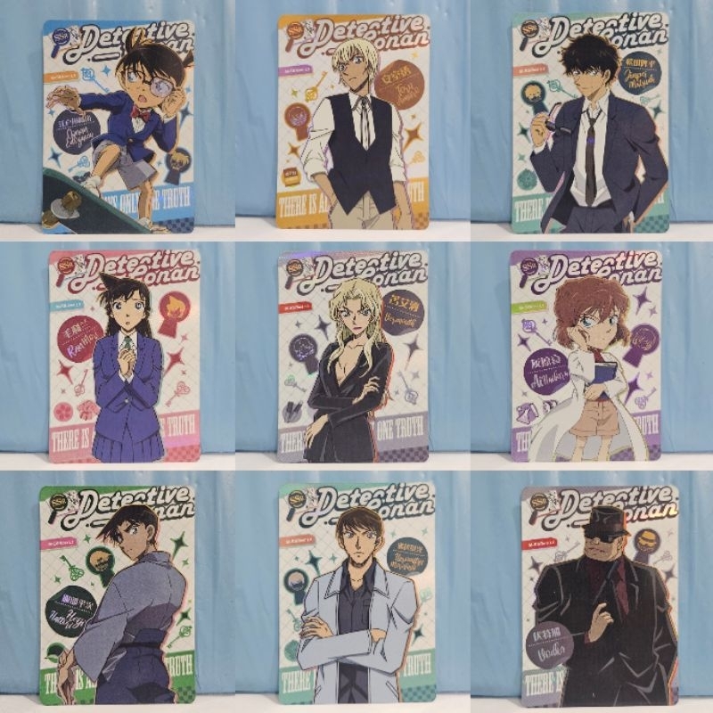 Kartu Koleksi Detective Conan Original Kayou SSR Holo | Conan Edogawa Furuya Rei Toru Amuro Matsuda 