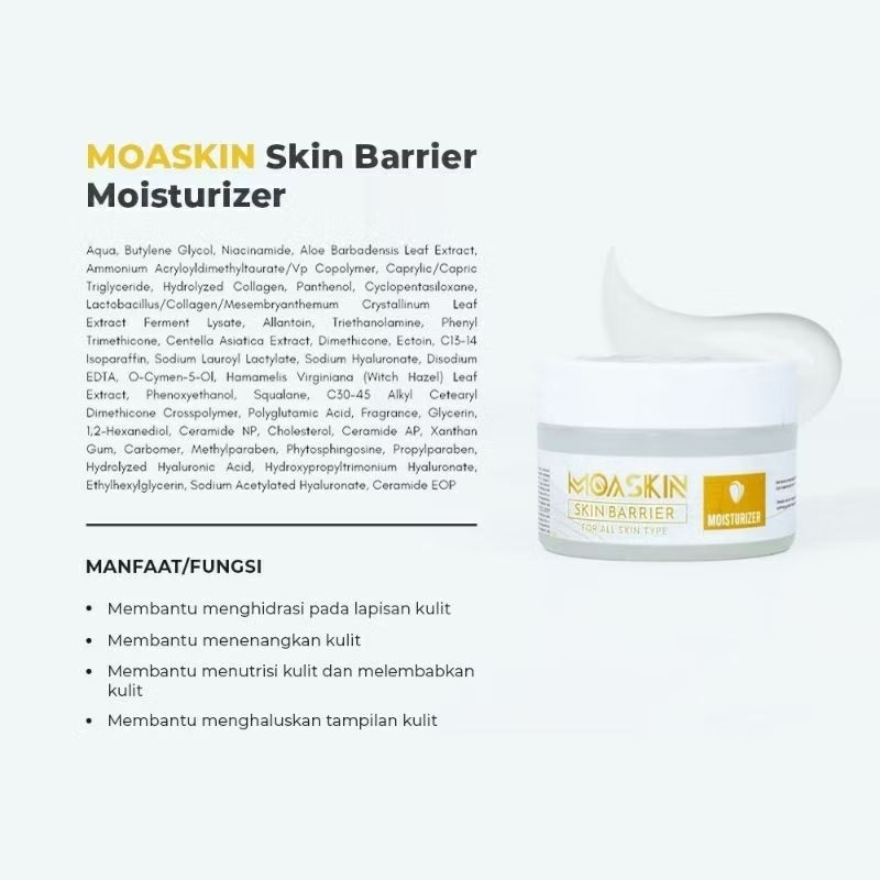 Day & Night Skin Barrier Moisturizer - Centella asiatica + Witch hazel + Hyaluronic | BPOM