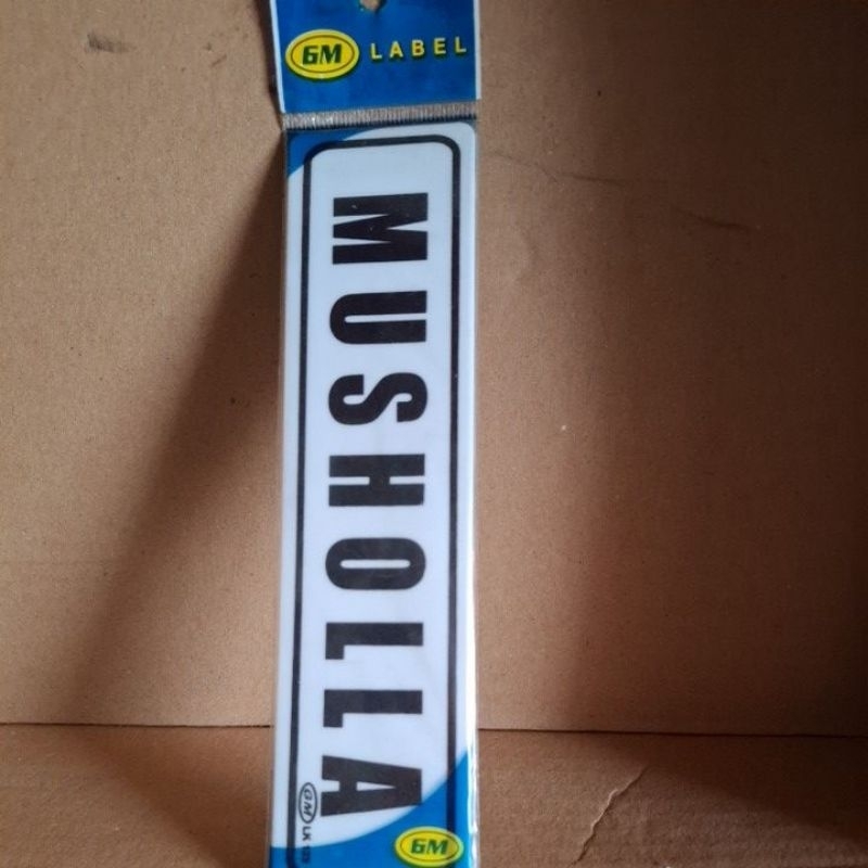 

acliric sign MUSHOLA gm label