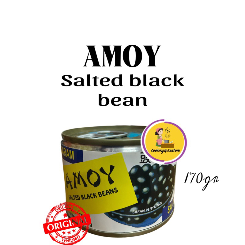 

TTS Amoy Black Bean 170gr Salted Black Beans /Kacang Hitam / tausi / Preserved Beans / kacang kedelai hitam fermentasi