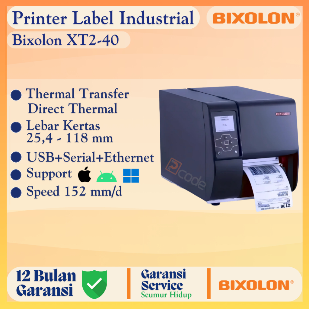 

Bixolon XT2-40 Printer Label Industrial
