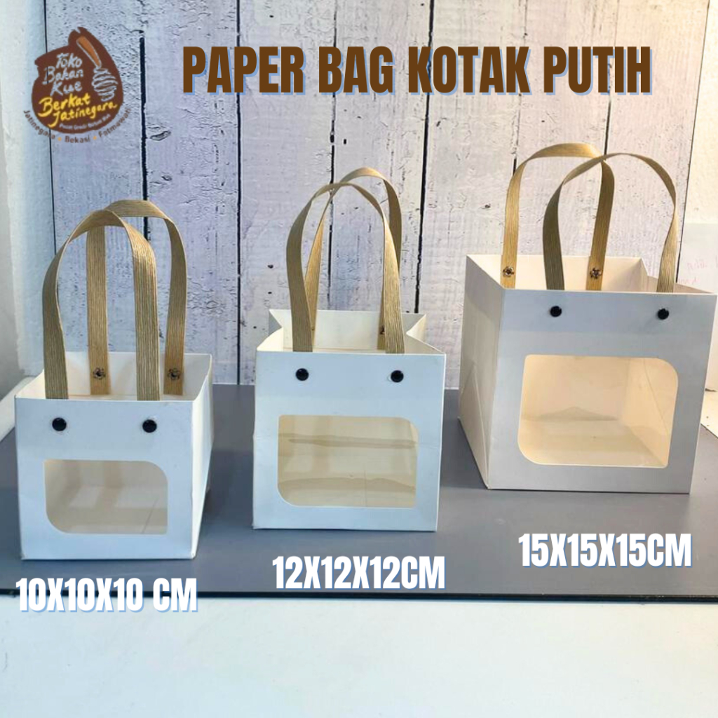 

PAPER BAG MOTIF KOTAK PUTIH ISI 1 PCS/ PAPER BAG KOTAK PUTIH