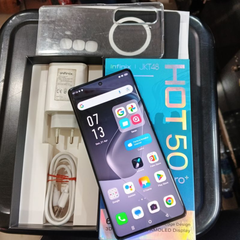 Infinix Hot 50 pro+ Second 8/256GB harga termurah dan terbagus - Kamera 50MP, Helio g100, Baterai 50
