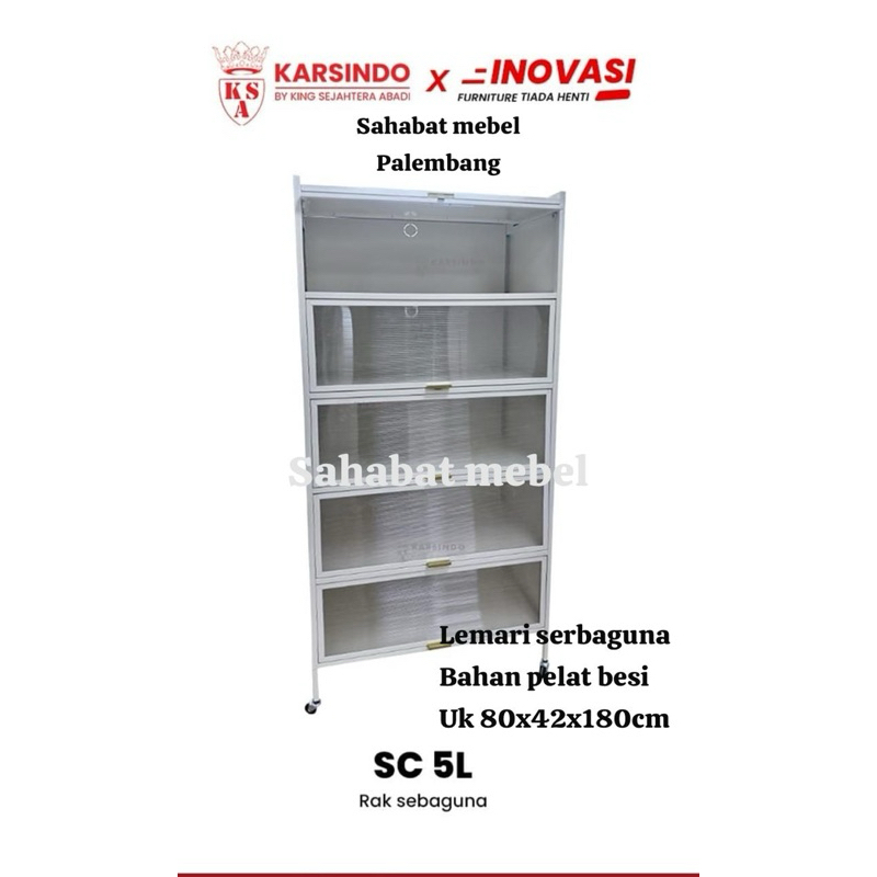 Lemari serbaguna-Lemari dapur-Lemari pelat besi dapur