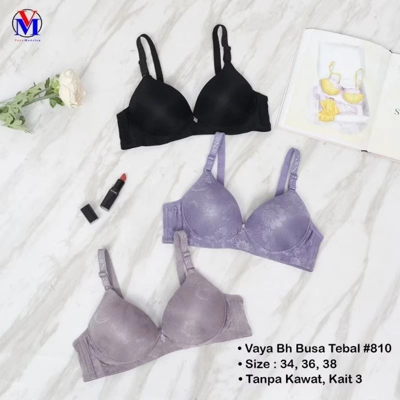 Bra Bh Vaya 810 Busa Tebal Tanpa Kawat 34 - 38