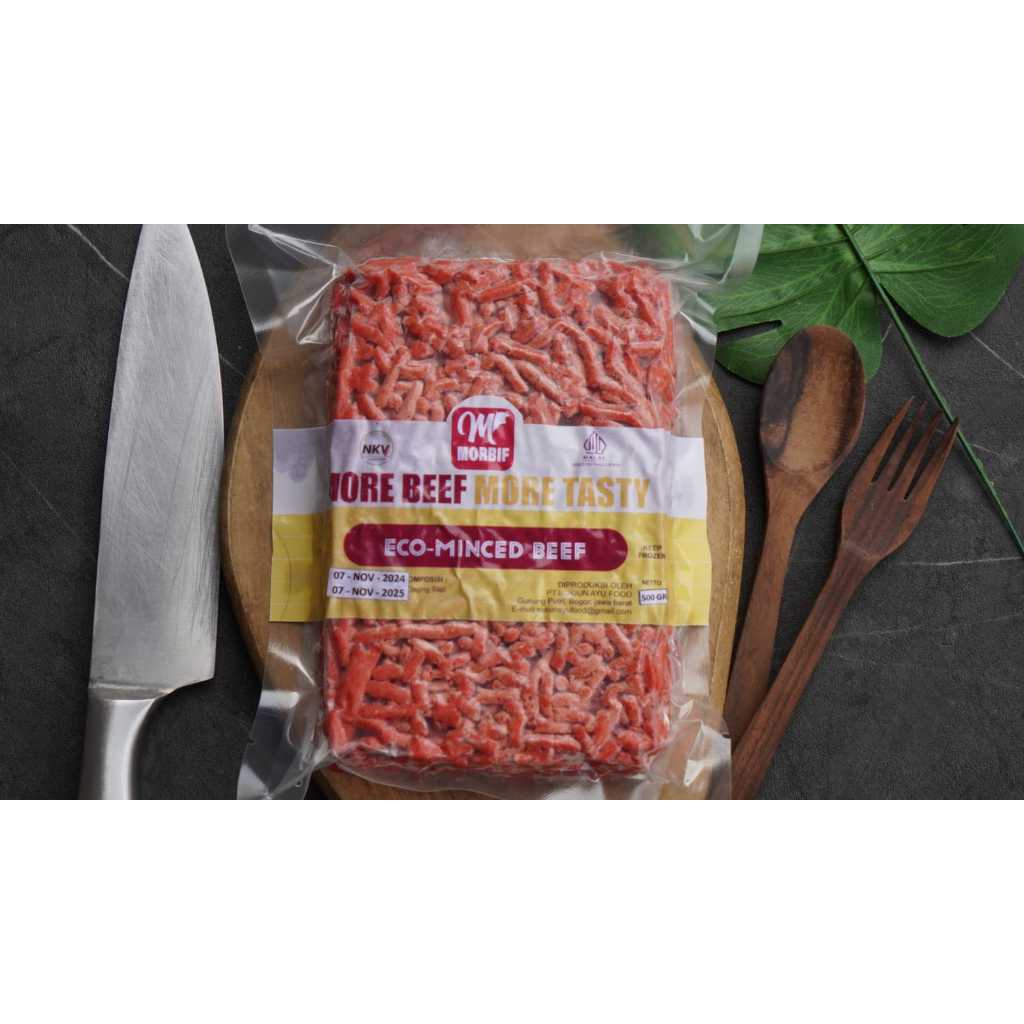 

Eco Minced Beef Premium Daging Sapi Giling Halal & Higienis 500 gram Frozen Food Import dari Australia Makanan Sehat Selalu
