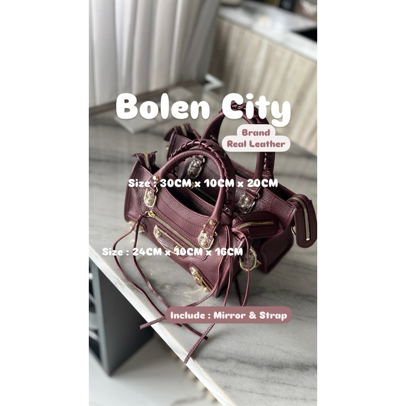 Barllet x Mirielle // [ BEST QUALITY ]TAS SELEMPANG // BALEN 30 // B CITY MEDIUM // TAS KULIT