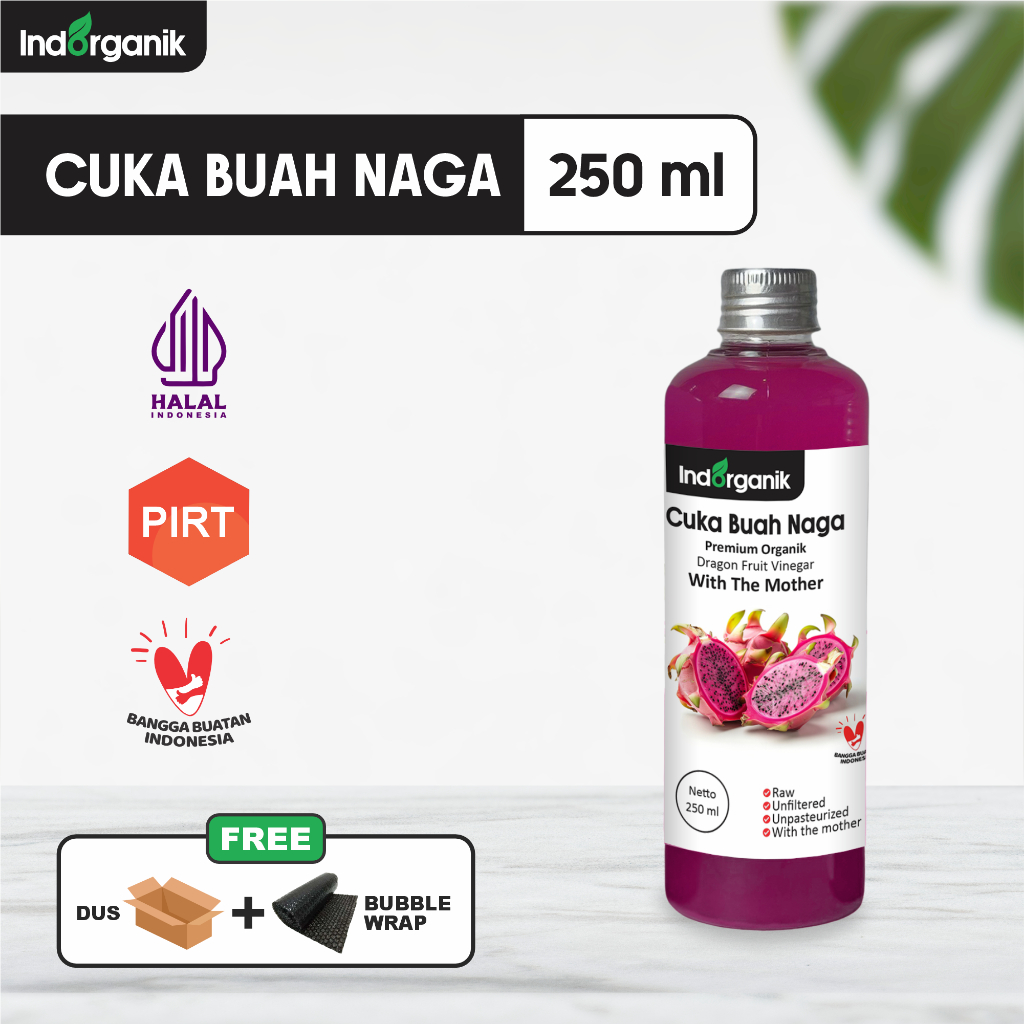 

Indorganik Cuka Buah Naga 250 ml