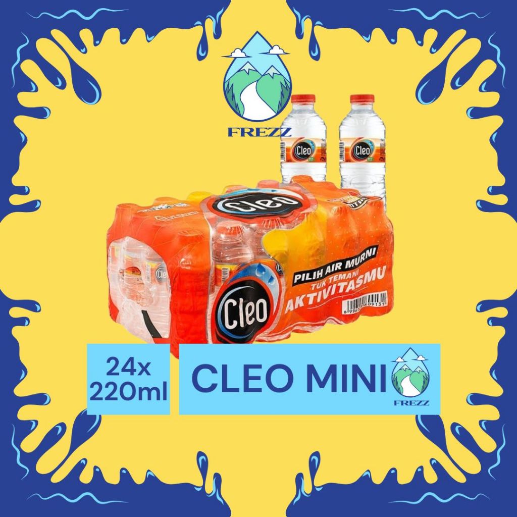 

(KARGO / REGULER) CLEO MINI PACK AIR MURNI 220ml Isi 24 PCS Per PACKS - READY AIR AIR AIR AIR AIR GALON, GELAS / CUP Air Minum Kemasan Botol Minuman Kardus