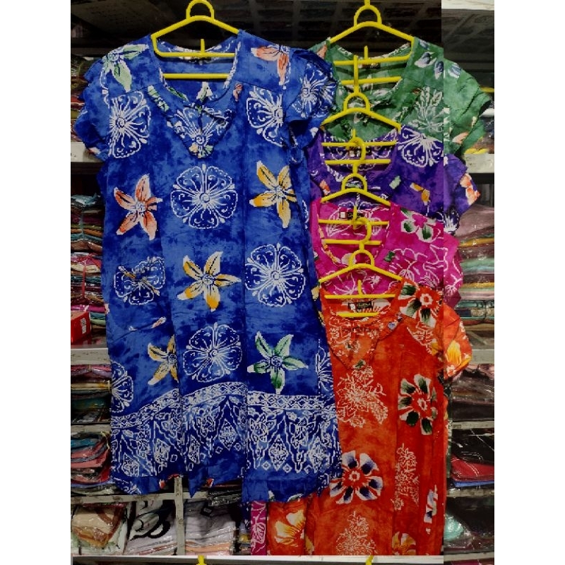 DASTER BATIK MODEL V GADIS REMAJA