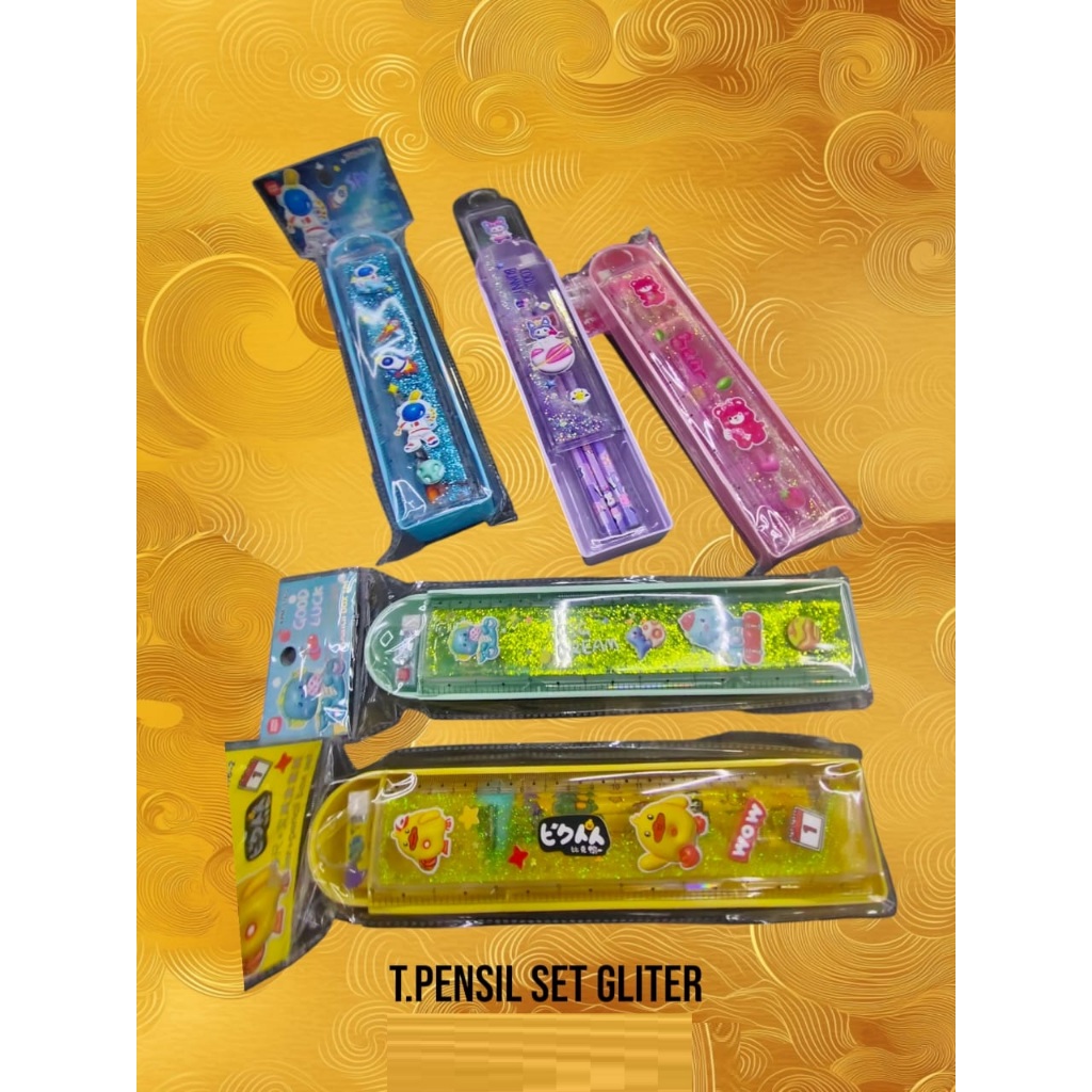 

TEMPAT PENSIL SET GLITER