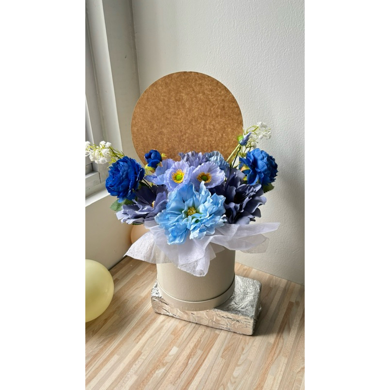 Akrilik flower box Bunga Bloom Box || karangan Bunga Grand Opening, Bunga ucapan Akrilik, Papan Bung