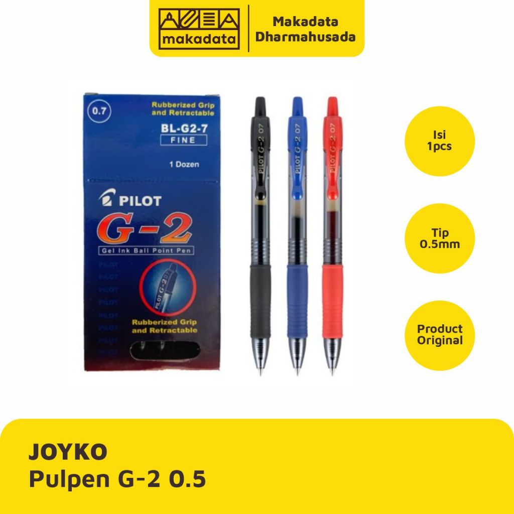 

BOLPEN | BALLPOINT | PULPEN PILOT G-2 (1 PCS)