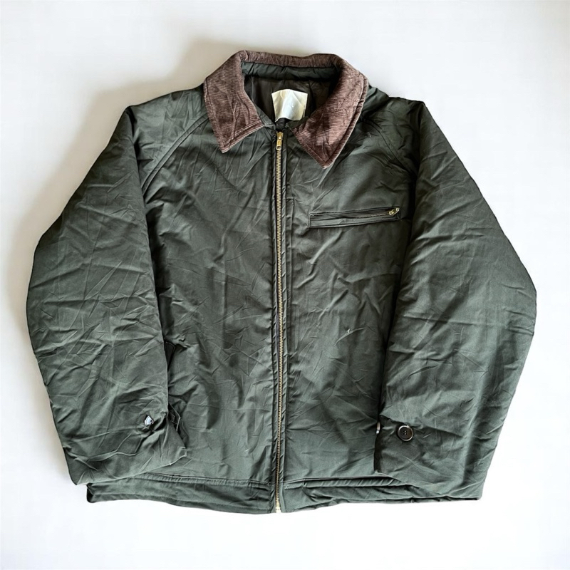 Work Jacket Detroit Canvas Second Vintage warna Green