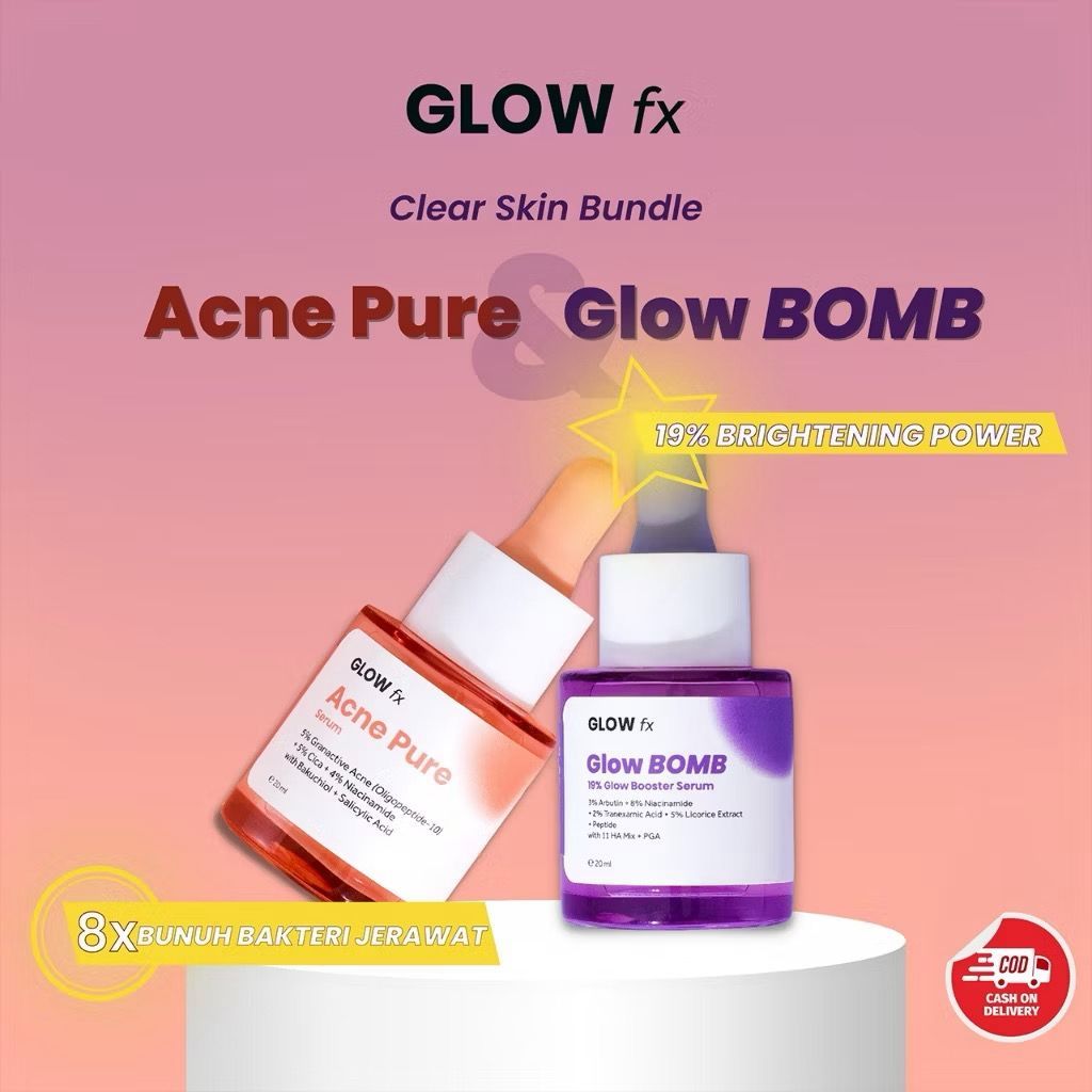 GLOW FX Serum Glow Bomb // Serum Glow Fx Acne Pure