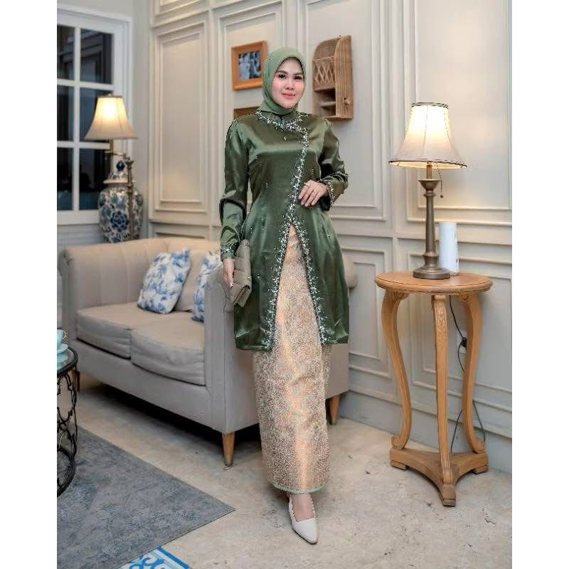 Reiyu Kurung payet songket | Kebaya payet songket