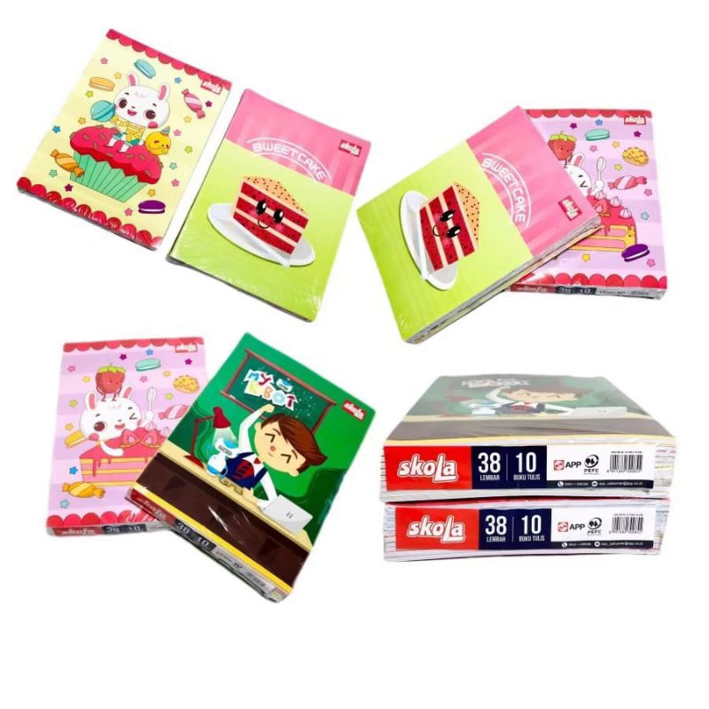 

Buku Tulis SKOLA 38 Lembar Murah / Buku Sekola sinar dunia(1 Pack Isi 10 buku)
