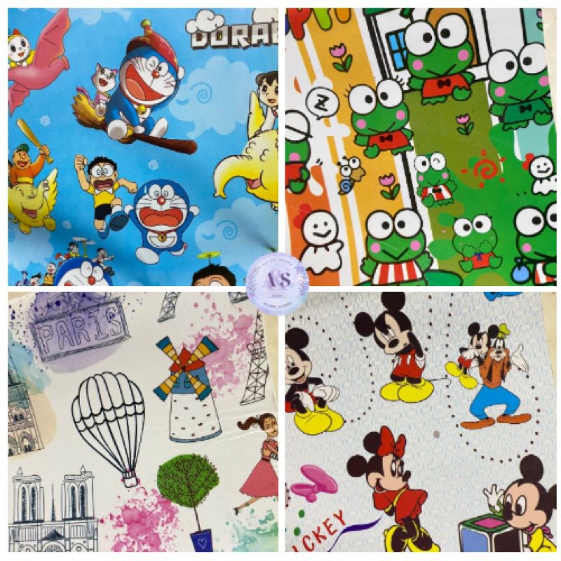 

KERTAS KADO GLOSSY ISI 1 LEMBAR HELLO KITTY FROZEN MICKEY